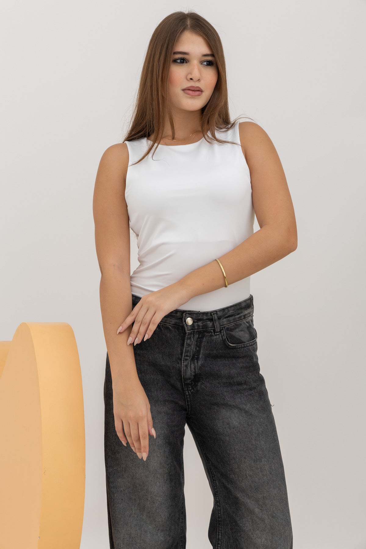 Ribbed Wide Neck