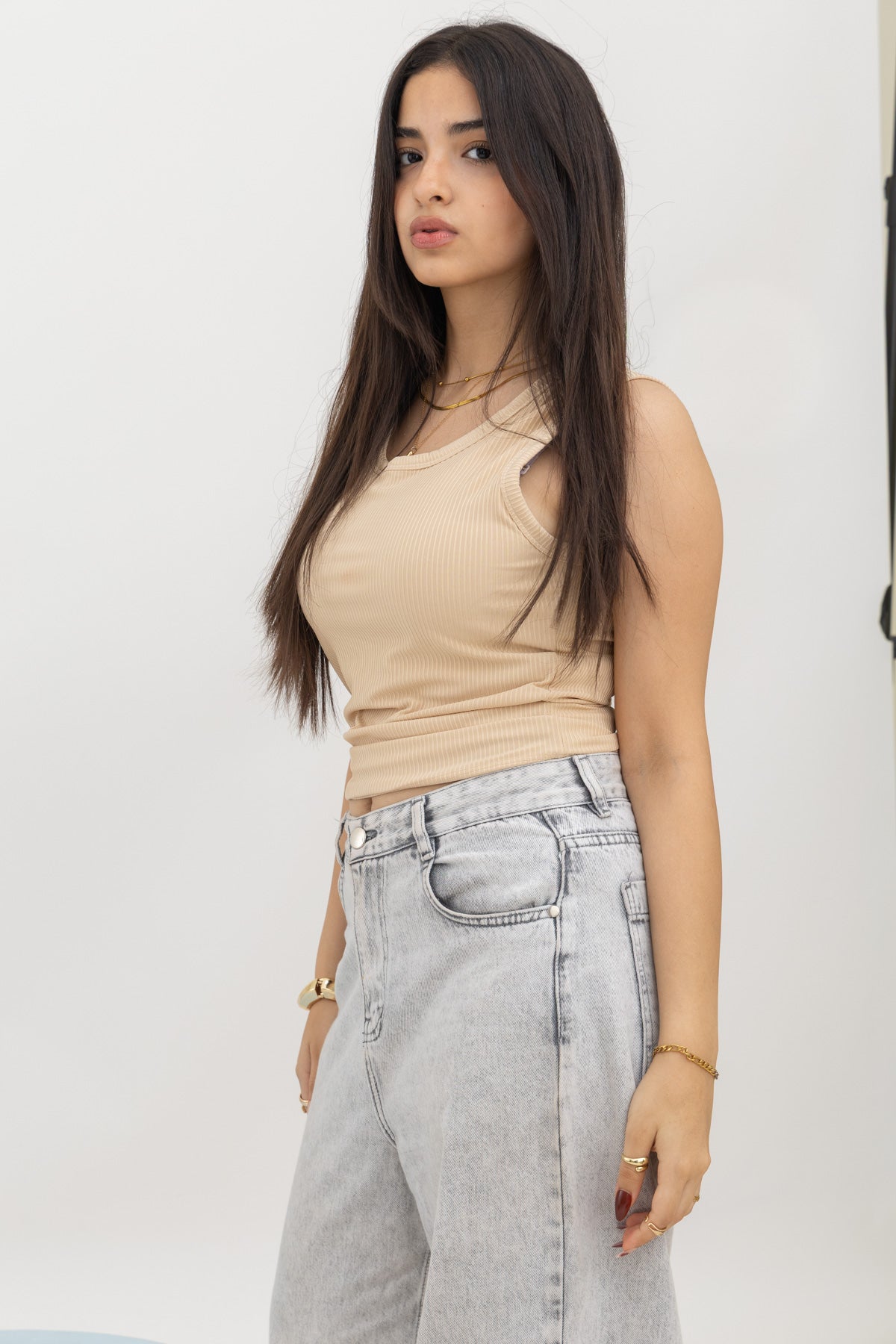 Ribbed Wide Neck