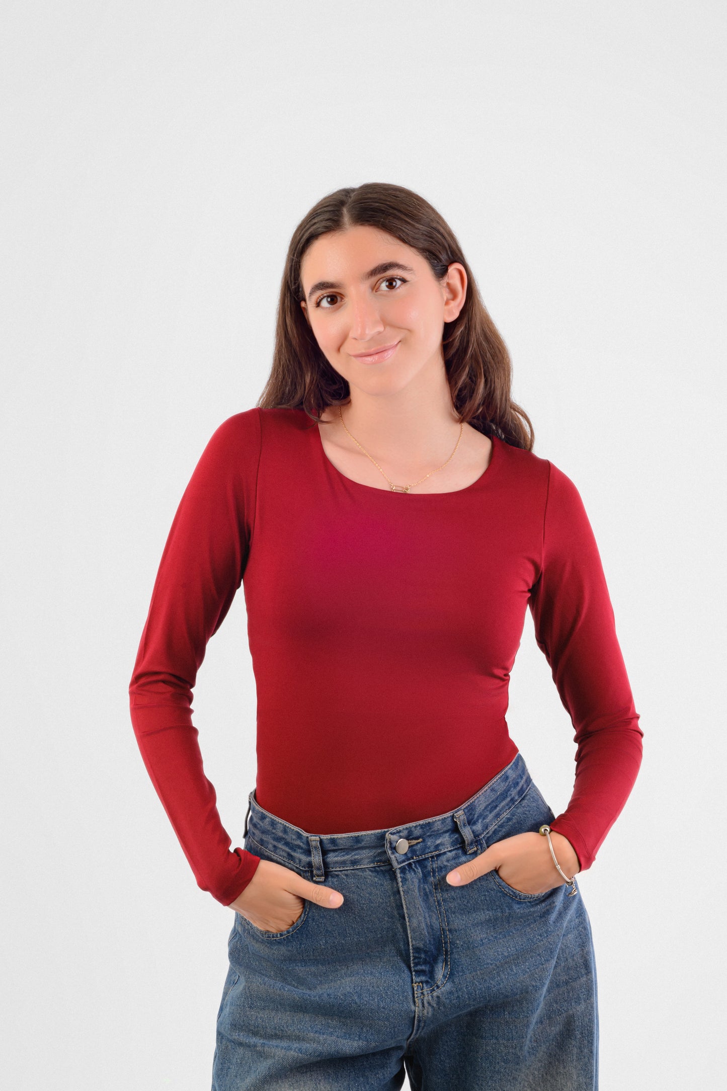 Wide Neck Long sleeve