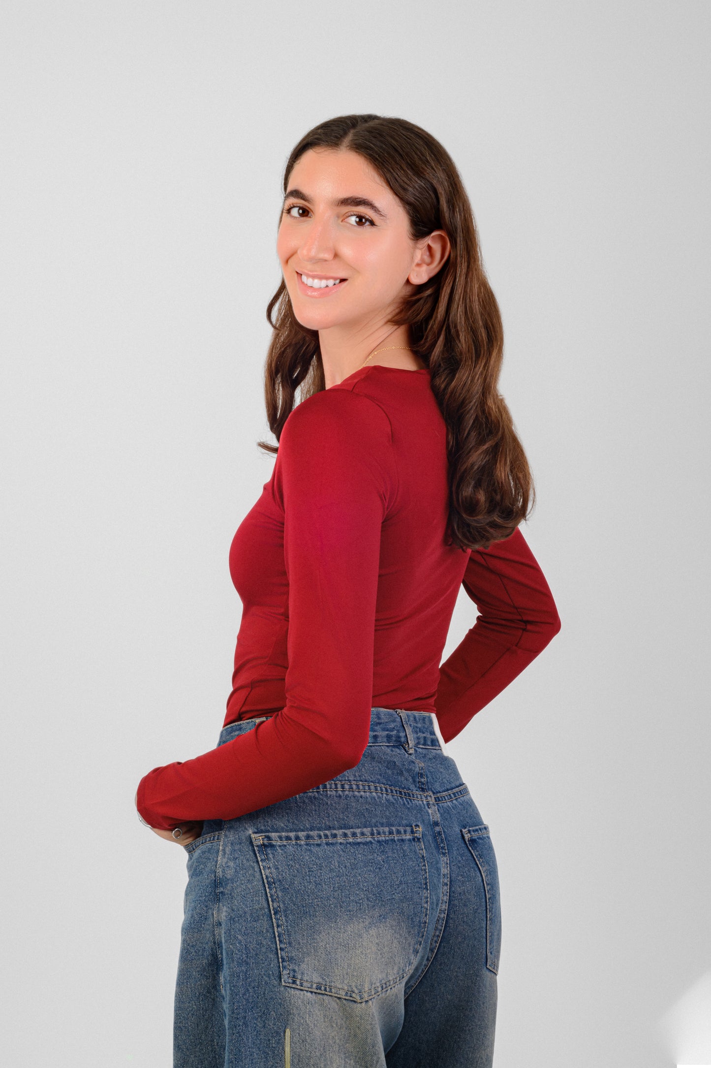 Wide Neck Long sleeve